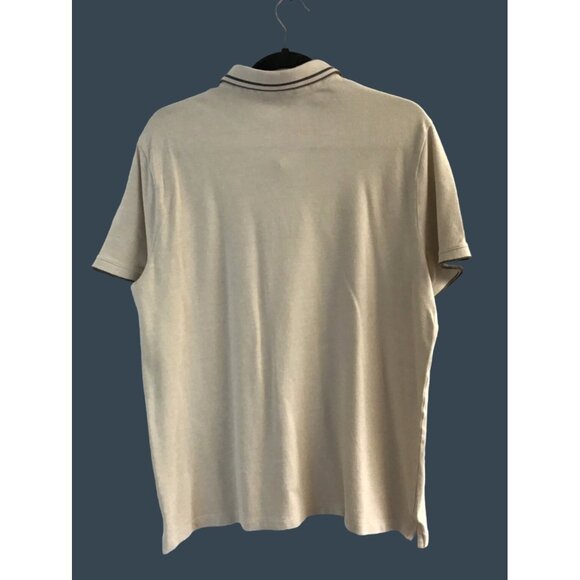 EXPRESS- MENS TAN SHORT SLEEVE POLO SHIRT SIZE LARGE - Picture 2 of 8